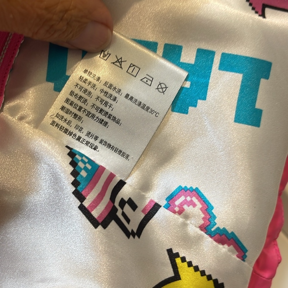 Pink Patchwork Women's Jacket - Picture 10 of 14